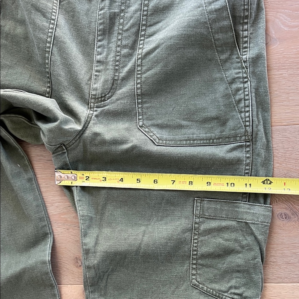 Madewell Sage Green Cargo Jeans Straight Leg Pants Sz 28 - Picture 14 of 17